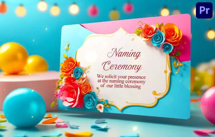 Naming Ceremony Invitation 3D Slideshow